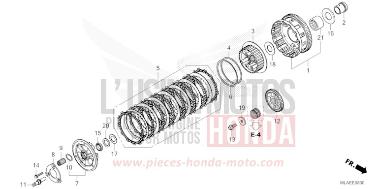 KUPPLUNG (CMX1100A/A2) von CMX 1100 "Rebel" IRIDIUM GRAY METALLIC (NHC65) von 2024